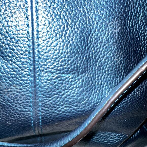 Coach Madison Small Kelsey Pebbled Satchel Leather Green Purse Handbag F23538 - Picture 5 of 8